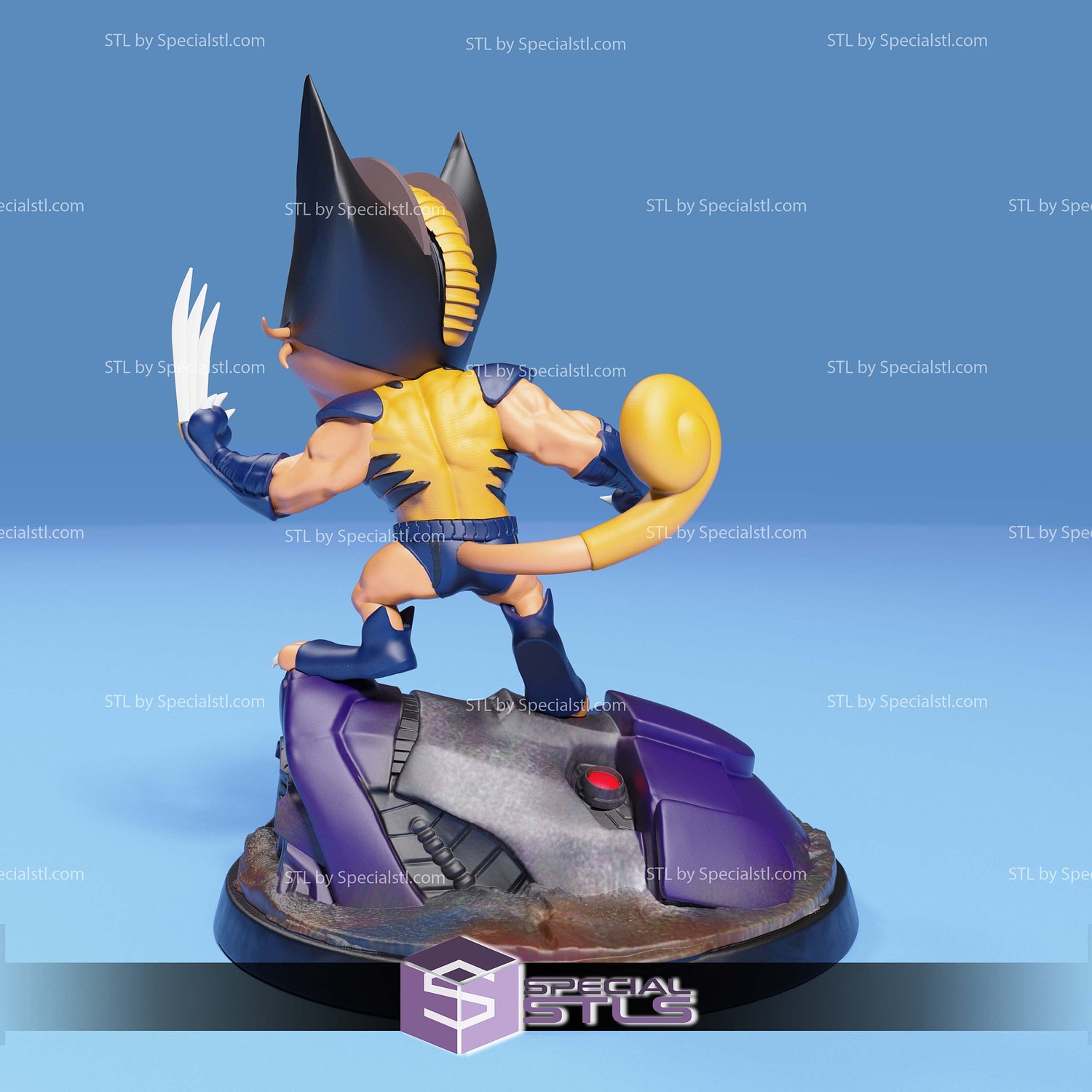Meowth Wolverine 3D Printer Files STL Model — view 3