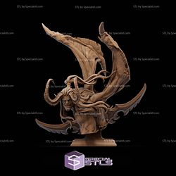 Illidan Stormrage Bust in Battle Digital STL Files 3D Model