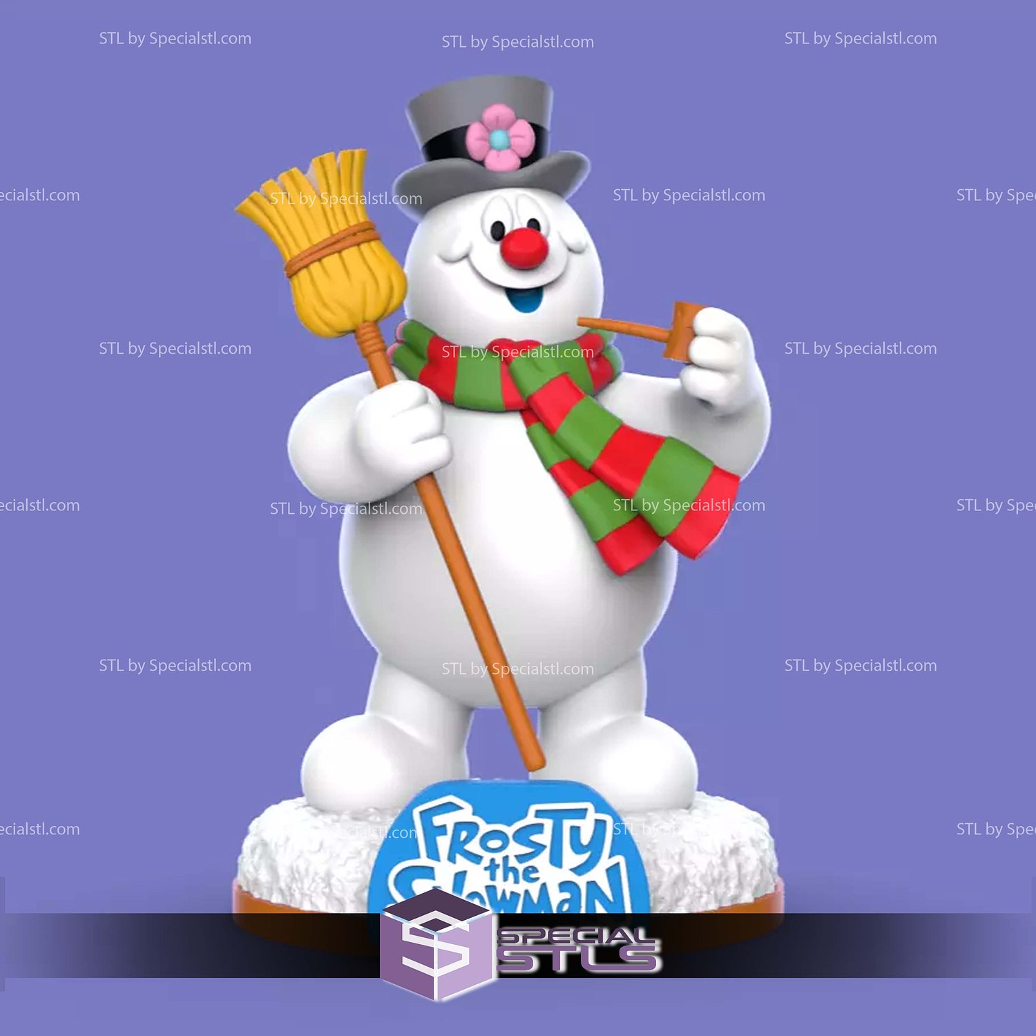 Frosty the Snowman STL Files 3D Model — view 4