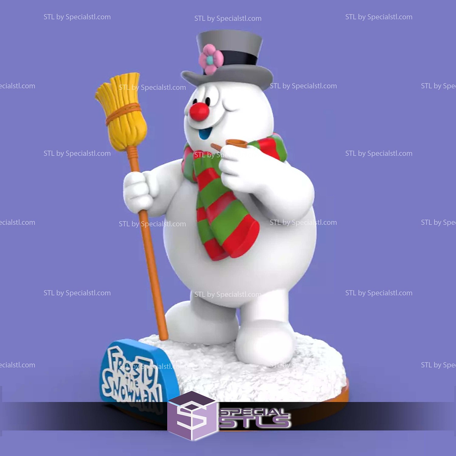 Frosty the Snowman STL Files 3D Model — view 5