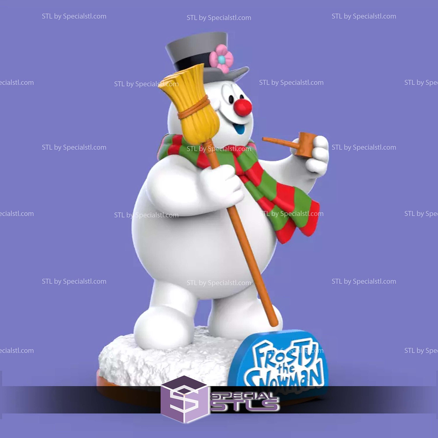 Frosty the Snowman STL Files 3D Model — view 6