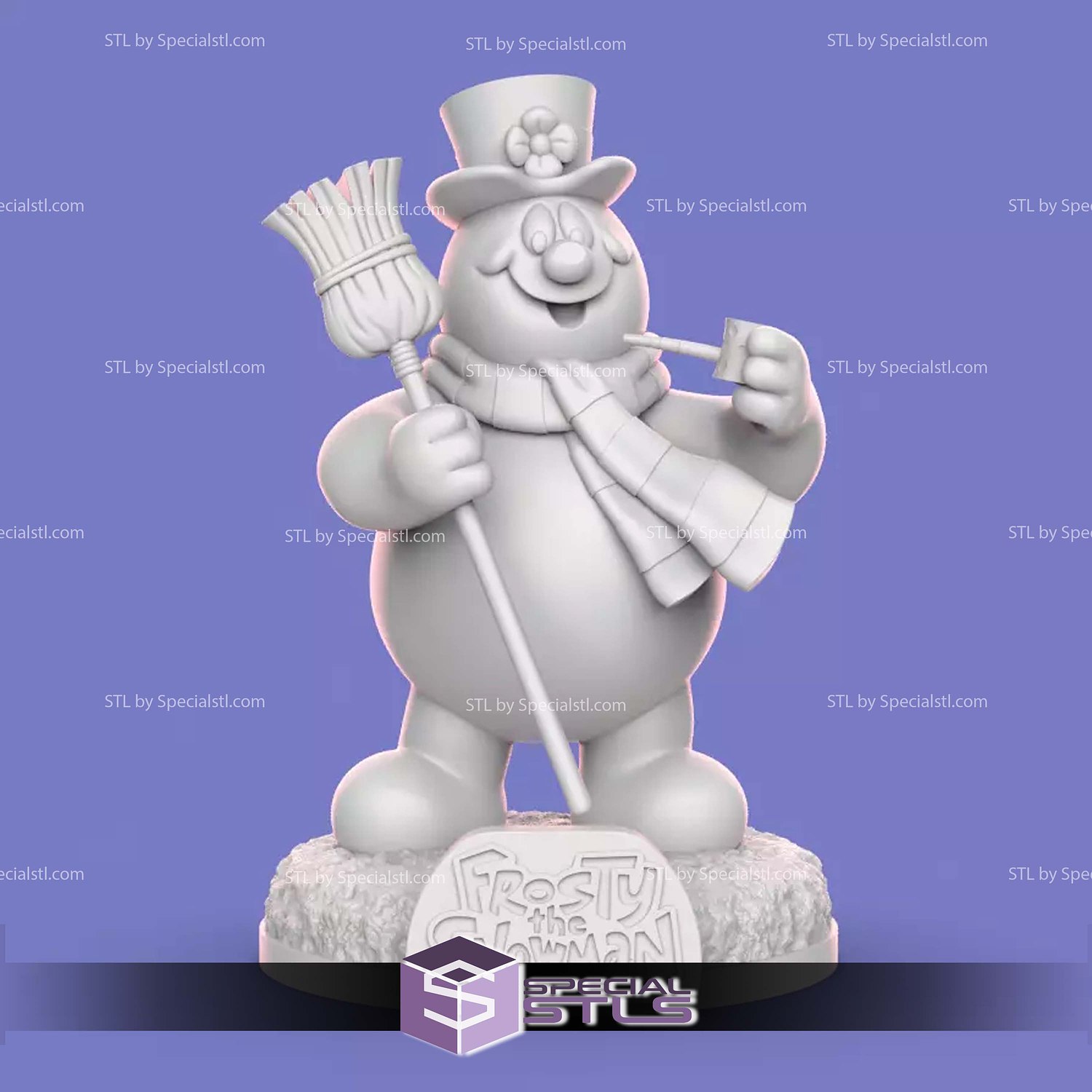 Frosty the Snowman STL Files 3D Model — view 7