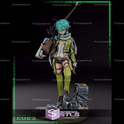 Sinon Sword Art Online Gun Gale 3D Printer Files STL Model