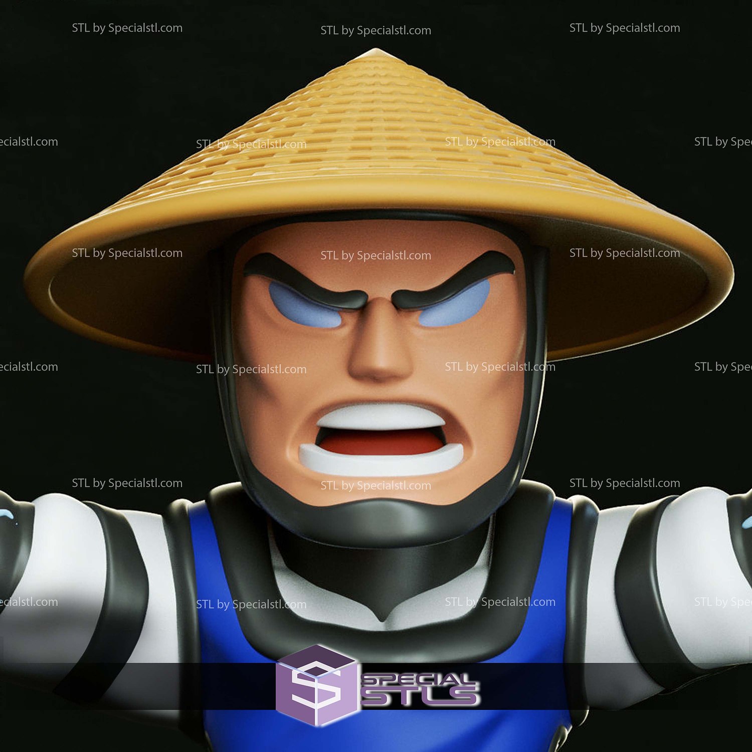 Chibi STL Collection - Lord Raiden 3D Model — view 2