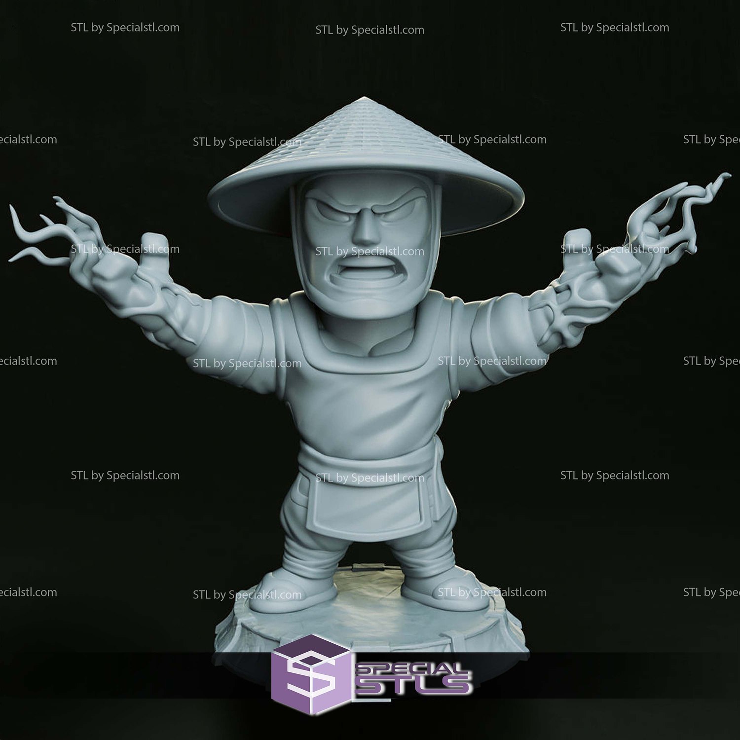 Chibi STL Collection - Lord Raiden 3D Model — view 3