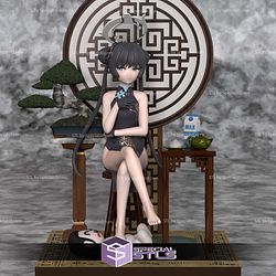 Blue Archive Kisaki Chinese Dress Digital STL Files 3D Model