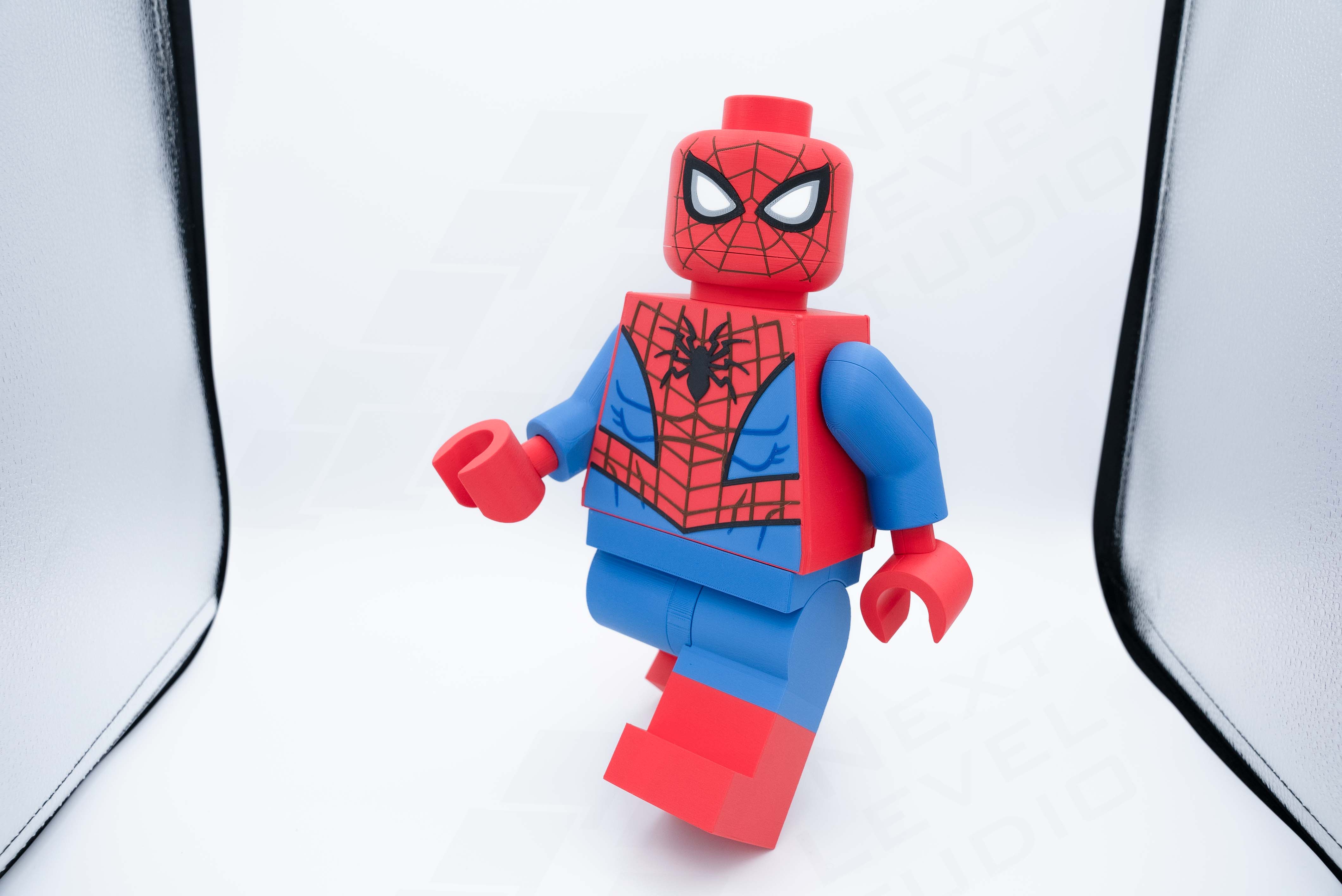 Classic Spider-Man Giant Minifigure (16") 3D STL Model