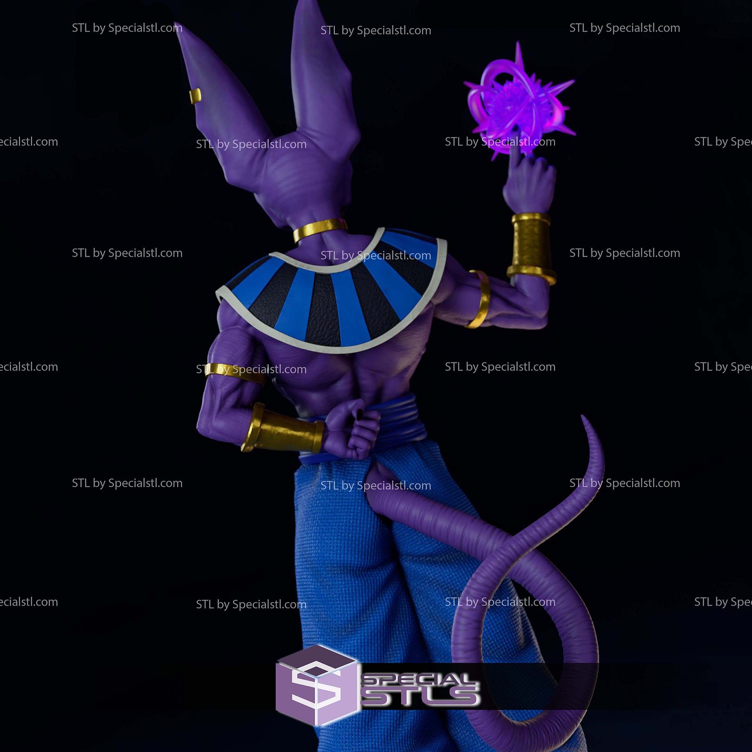 Beerus God of Destruction 3D Printer Files STL Model — view 2