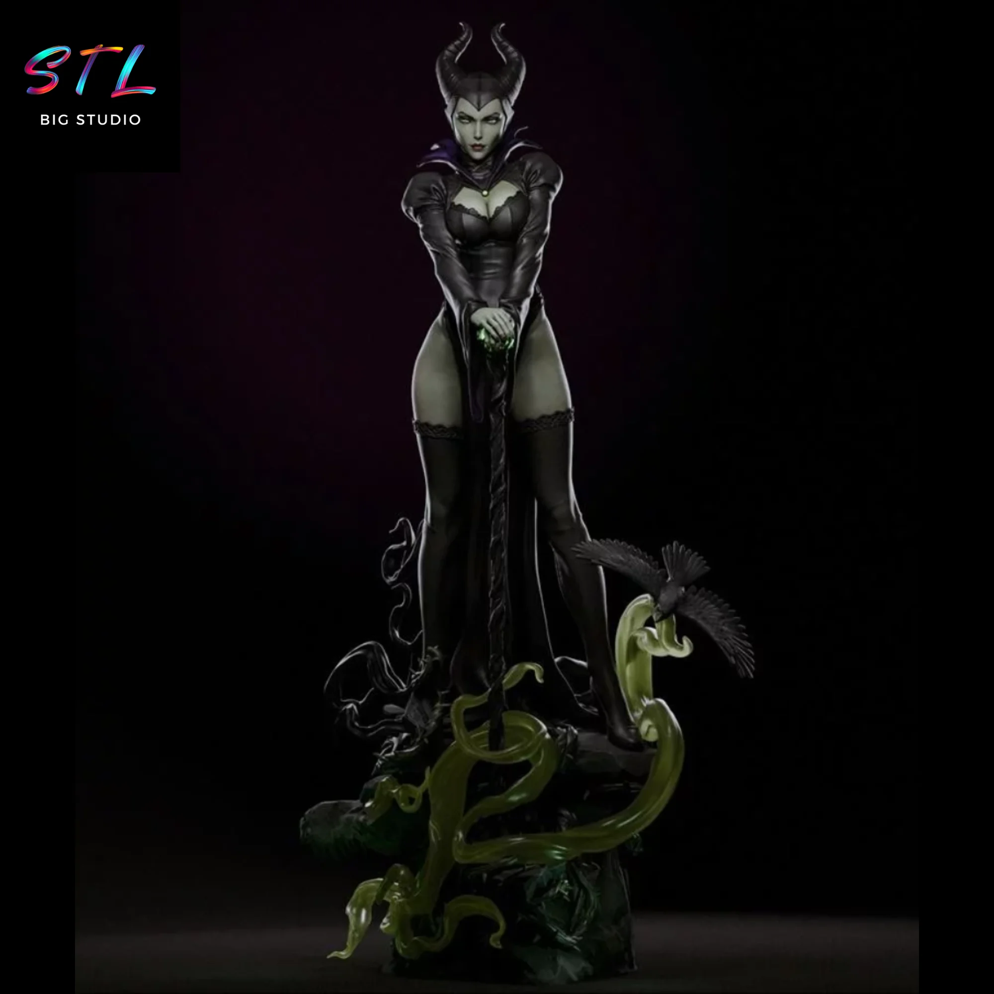 Maleficent STL | 3D Printing Figure | Disney Movies Model