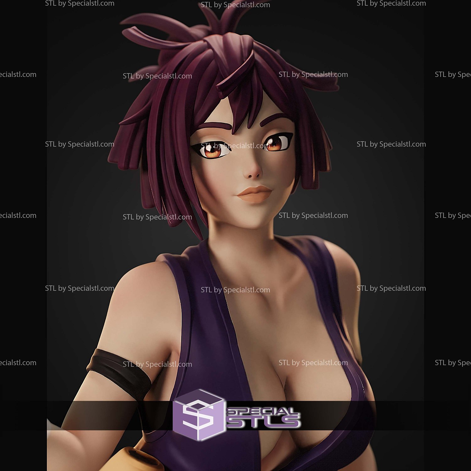 Yuzuriha Jigokuraku on Tree STL Files 3D Model — view 3
