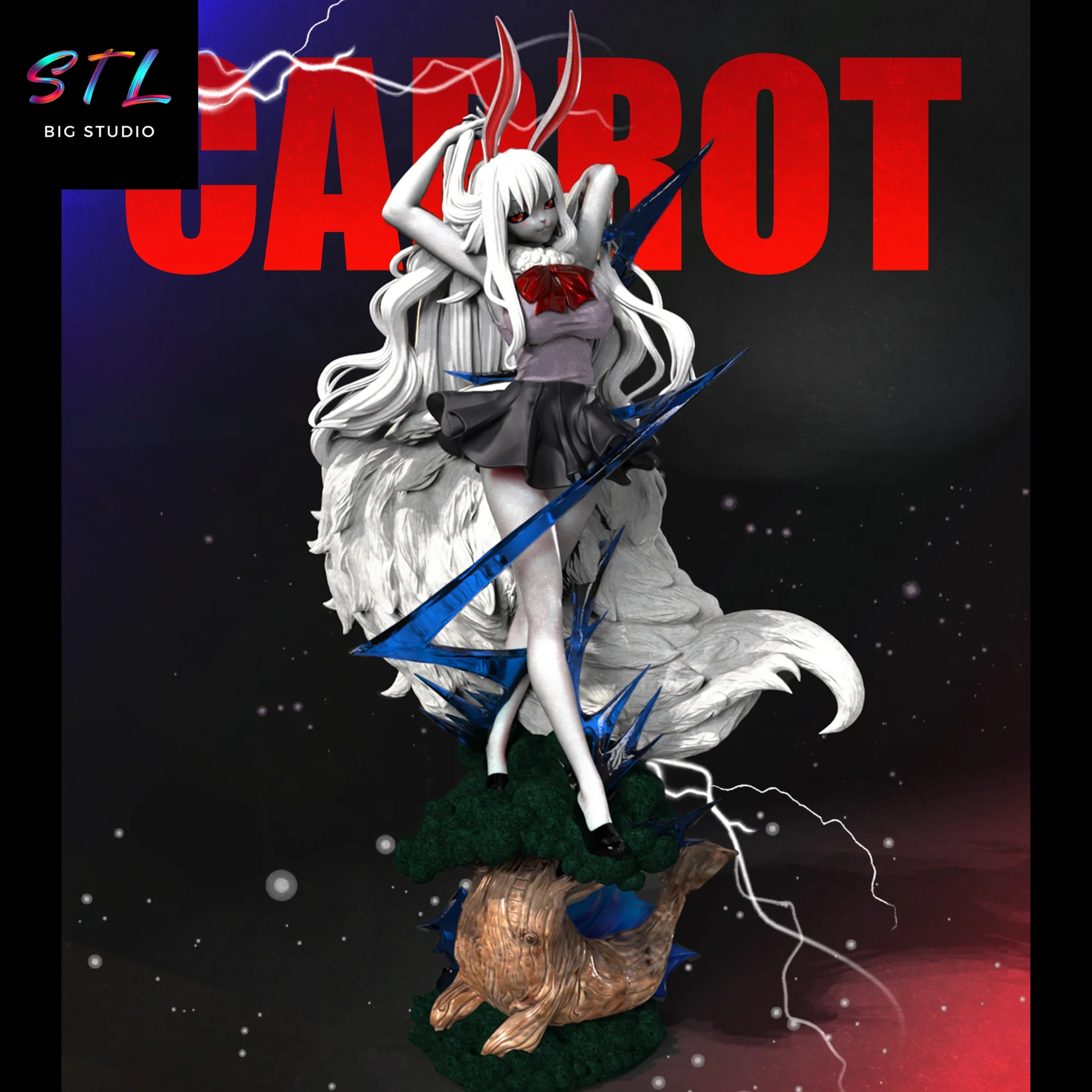 Carrot Sulong STL | One Piece | 3D Printable Figure Model