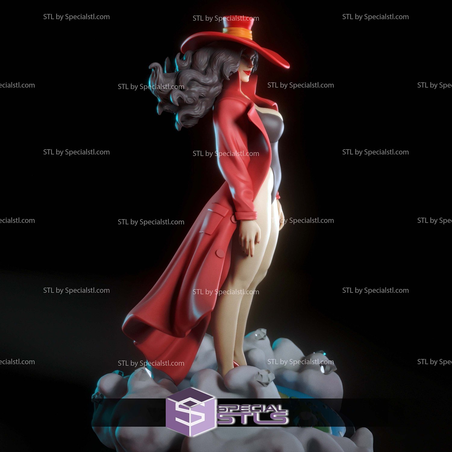 Carmen San Diego 3D Printer Files STL Model — view 2