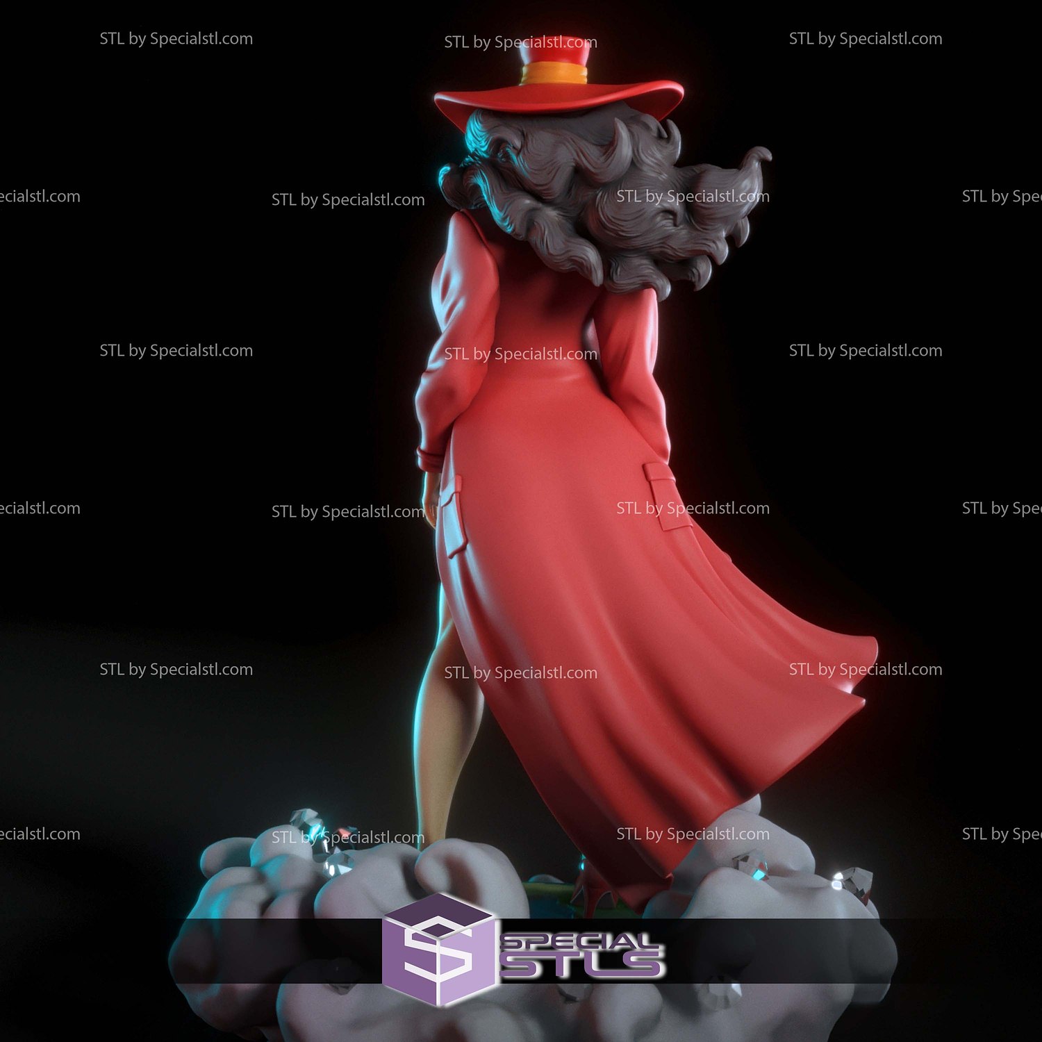 Carmen San Diego 3D Printer Files STL Model — view 3