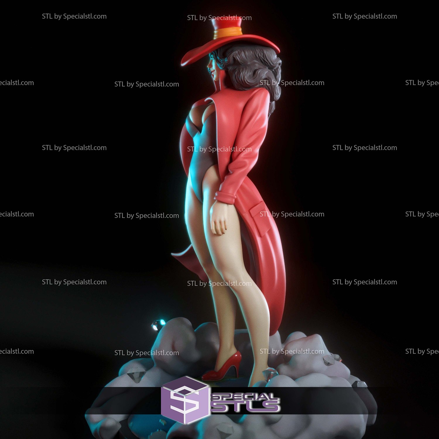 Carmen San Diego 3D Printer Files STL Model — view 4