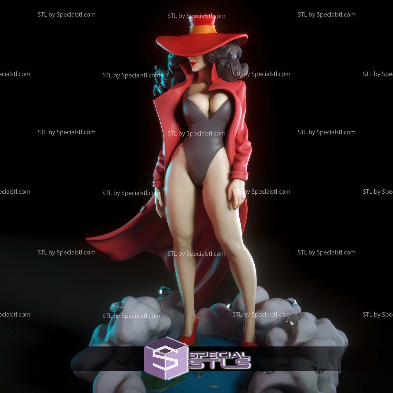 Carmen San Diego 3D Printer Files STL Model — view 5