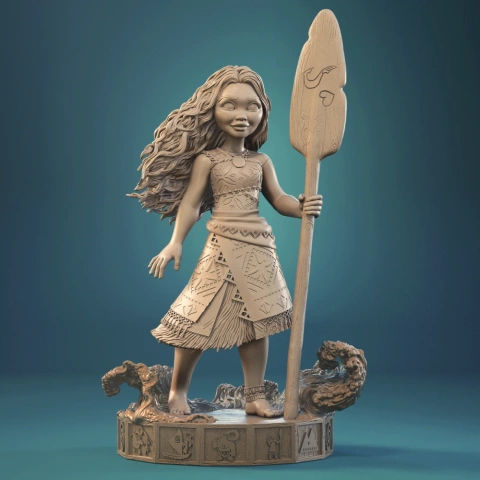 Moana 3D Printer Files | Assembly STL Model