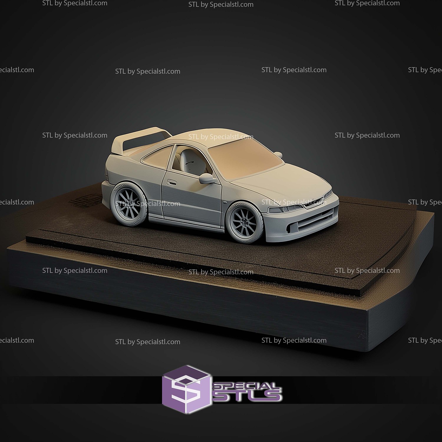 Model Kit Car Skyline Integra DC2 STL Files 3D Model — view 5