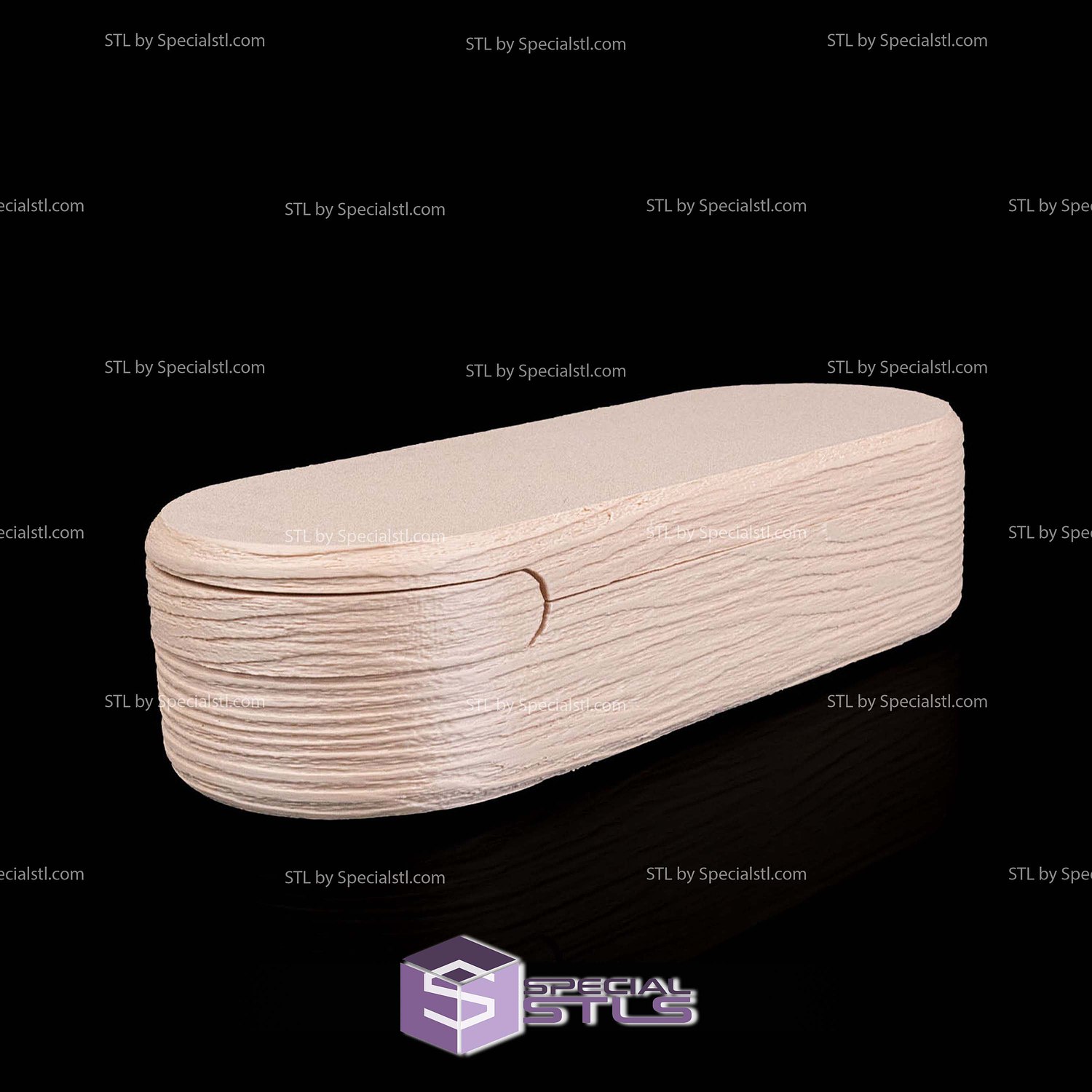 Super Basic STL Natural Timber Desk Kit 3D Model — view 5