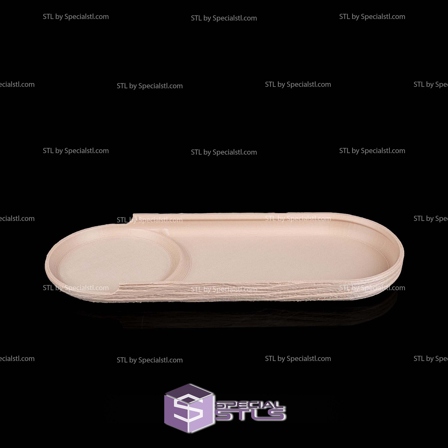 Super Basic STL Natural Timber Desk Kit 3D Model — view 6