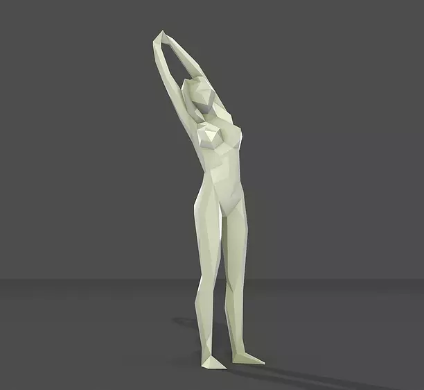 women hands stretch 3D STL Model