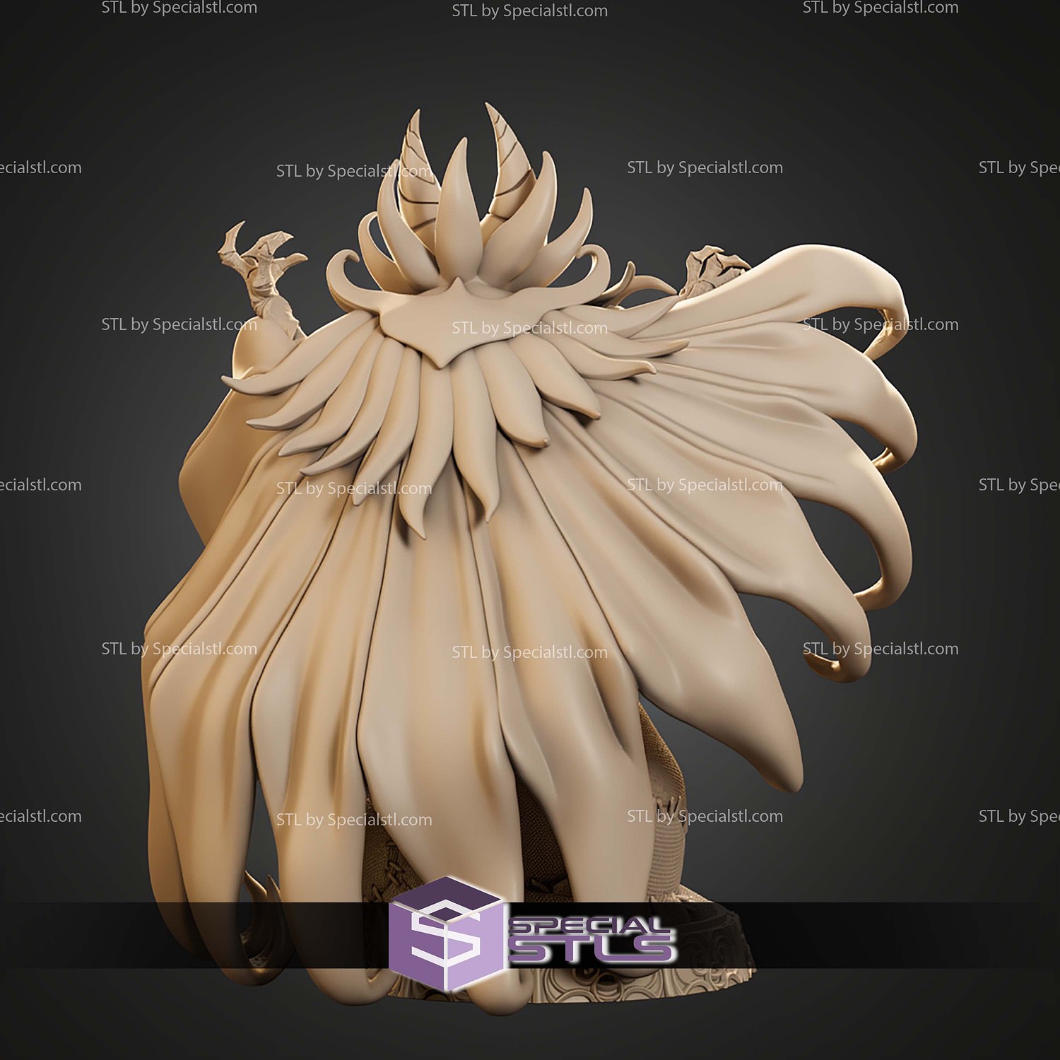 Nightmare King Grimm Hollow Knight Version 69mm STL Files 3D Model — view 2