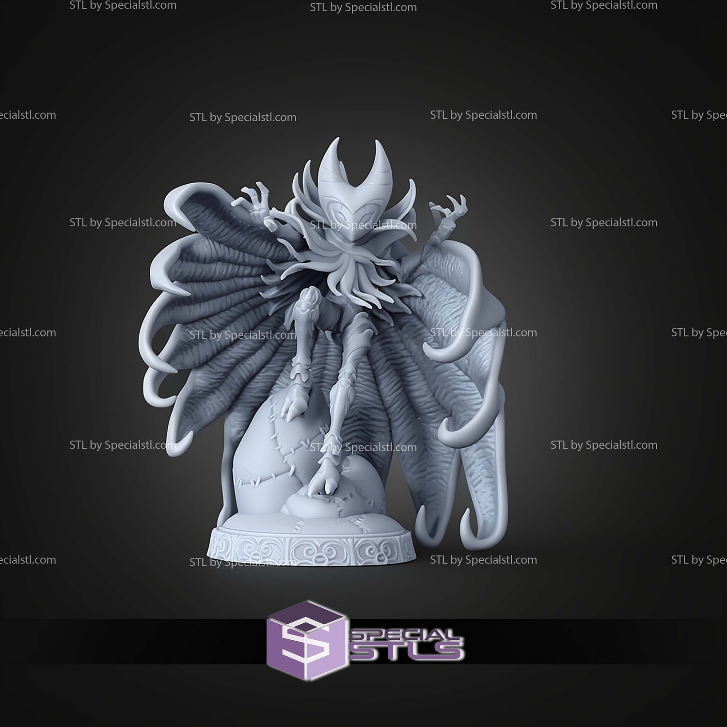 Nightmare King Grimm Hollow Knight Version 69mm STL Files 3D Model — view 4