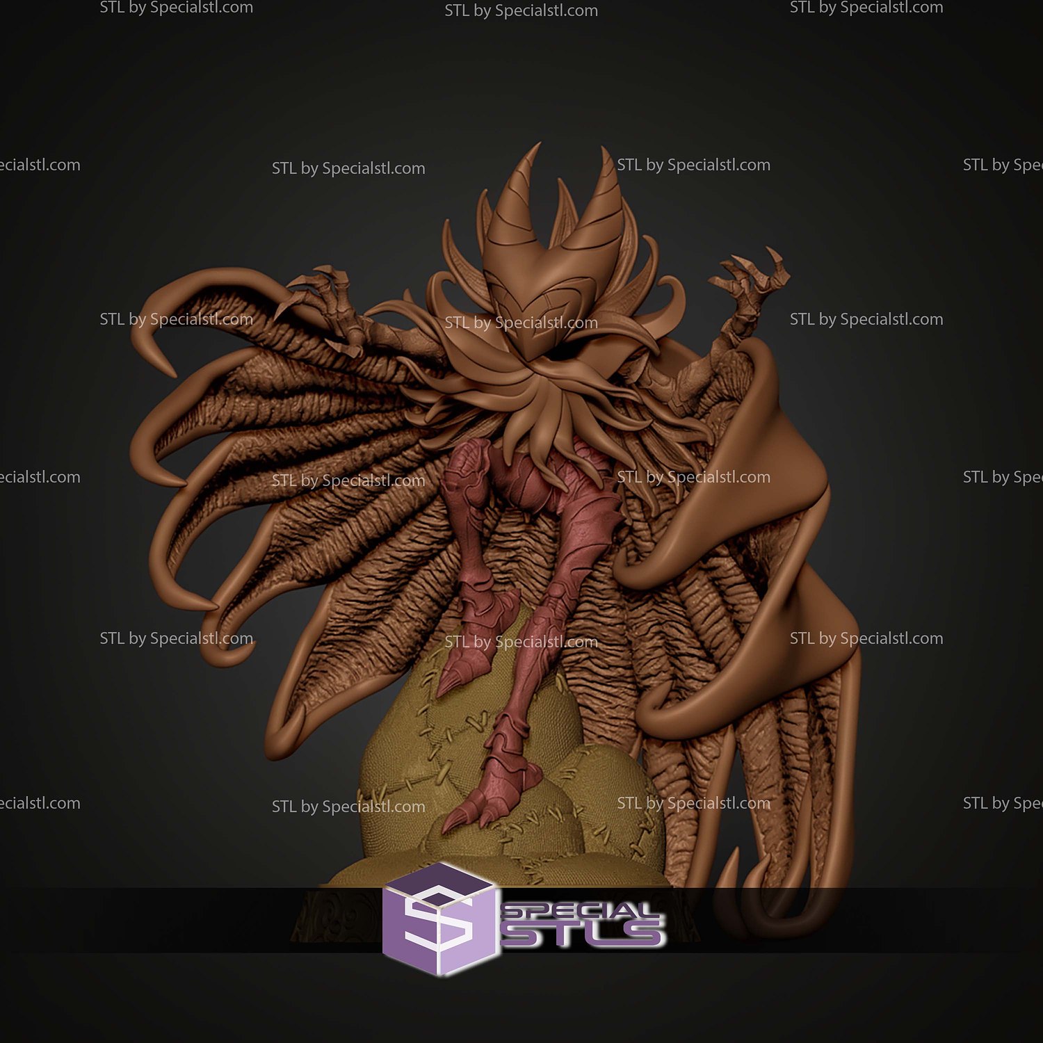 Nightmare King Grimm Hollow Knight Version 69mm STL Files 3D Model — view 5