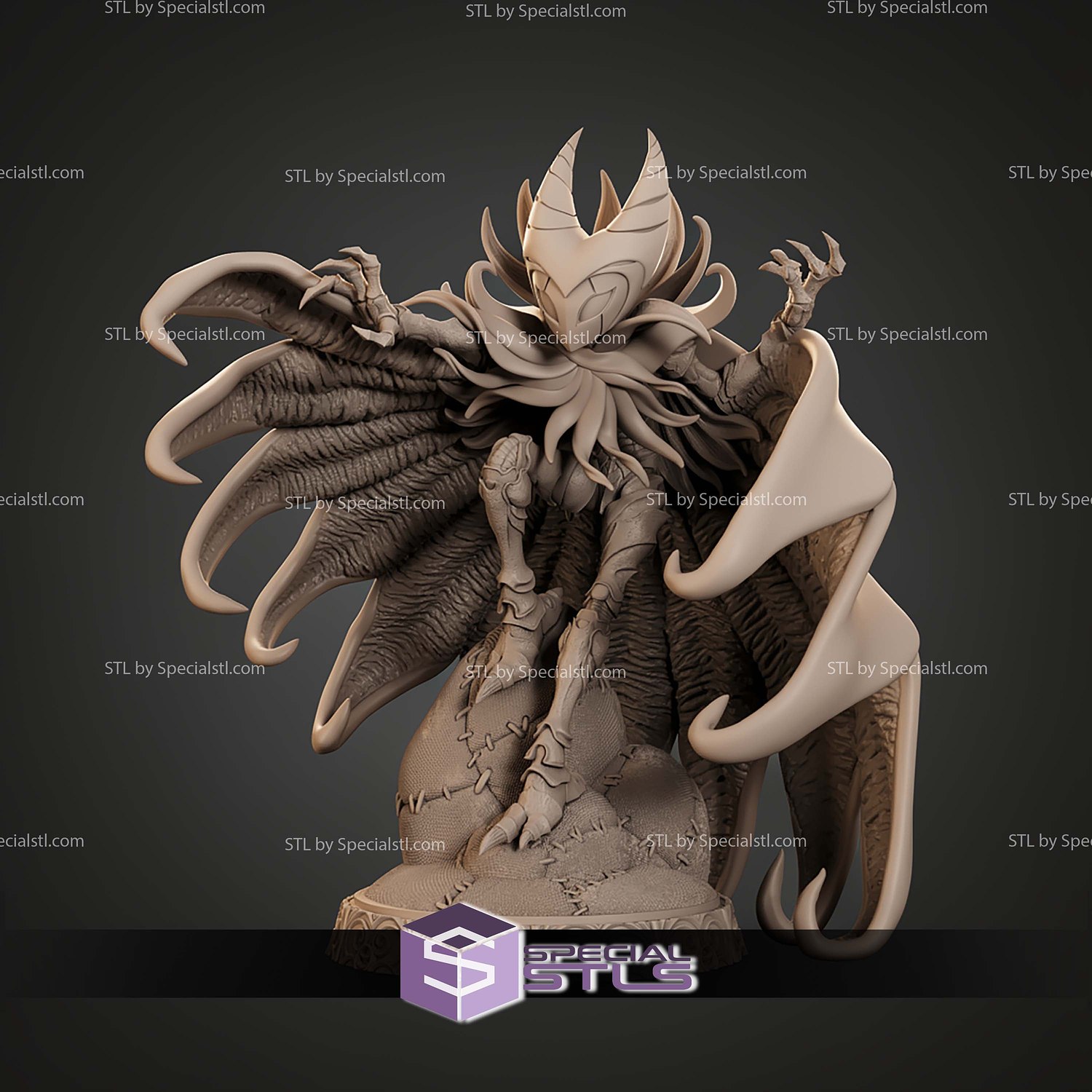 Nightmare King Grimm Hollow Knight Version 69mm STL Files 3D Model — view 6