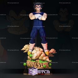 Vegeta Flying STL Files 3D Model