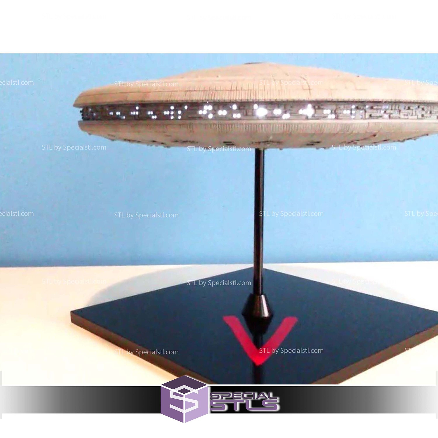 V visitors Mothership 3D Printer Files STL Model — view 4
