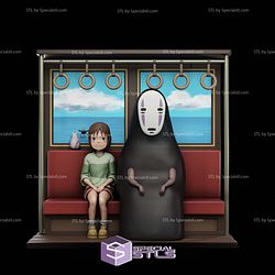 Chihiro Kaonashi Spirited Away STL Printer Files 3D Model