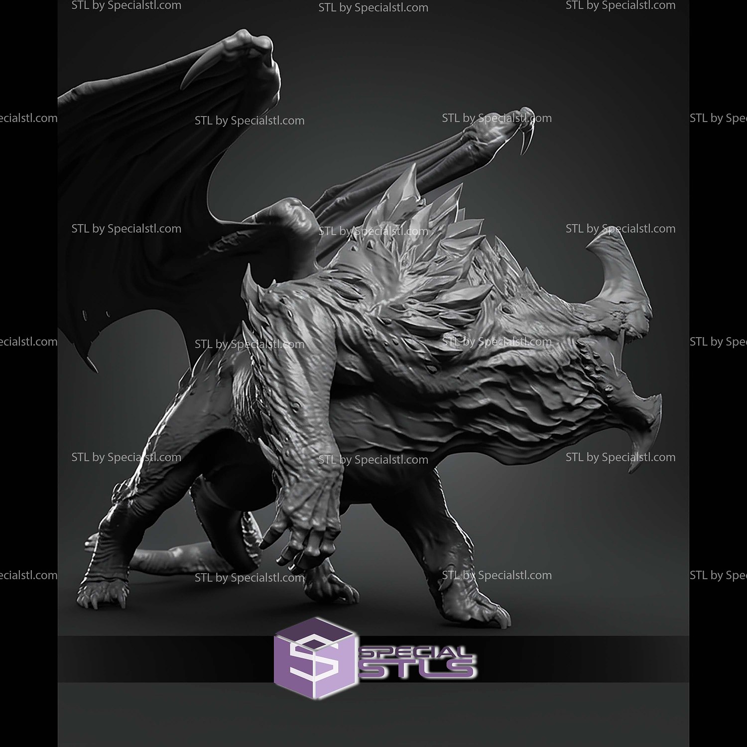 Tarkan the Behemoth L300mm STL Files 3D Model — view 2