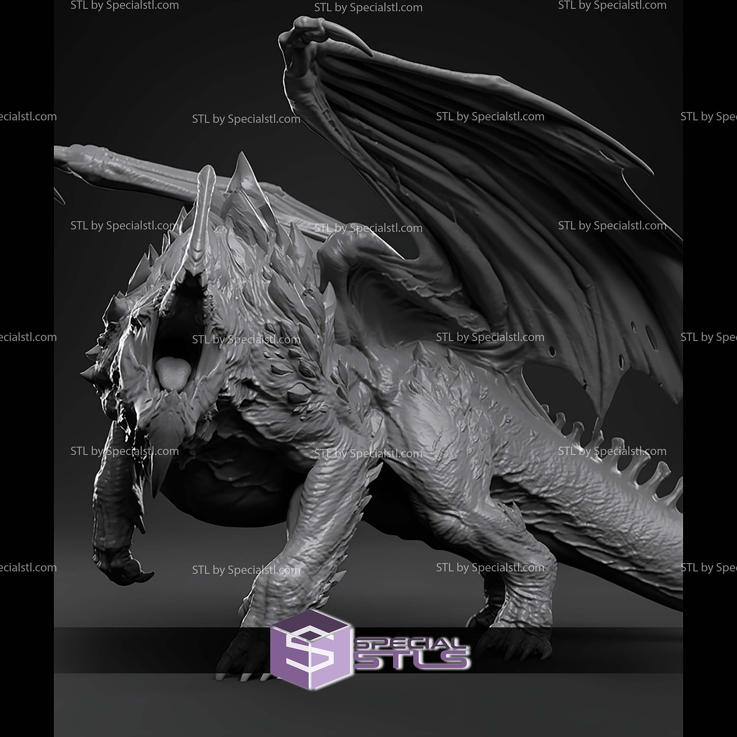 Tarkan the Behemoth L300mm STL Files 3D Model — view 3