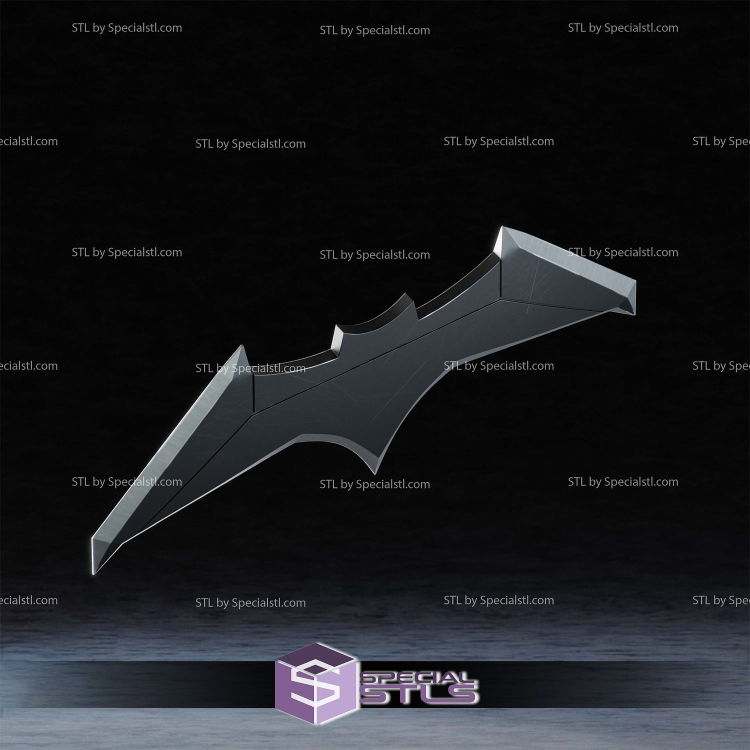 Cosplay STL Files Justice League Batterang 3D Model — view 2