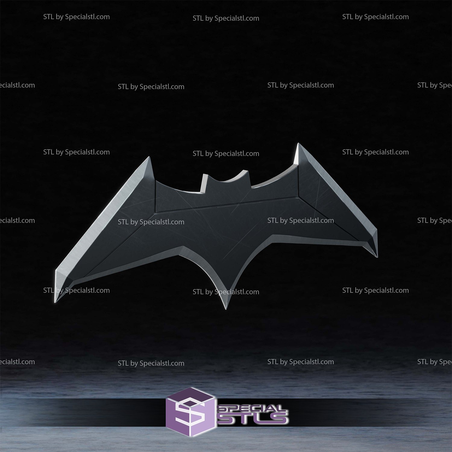 Cosplay STL Files Justice League Batterang 3D Model — view 3
