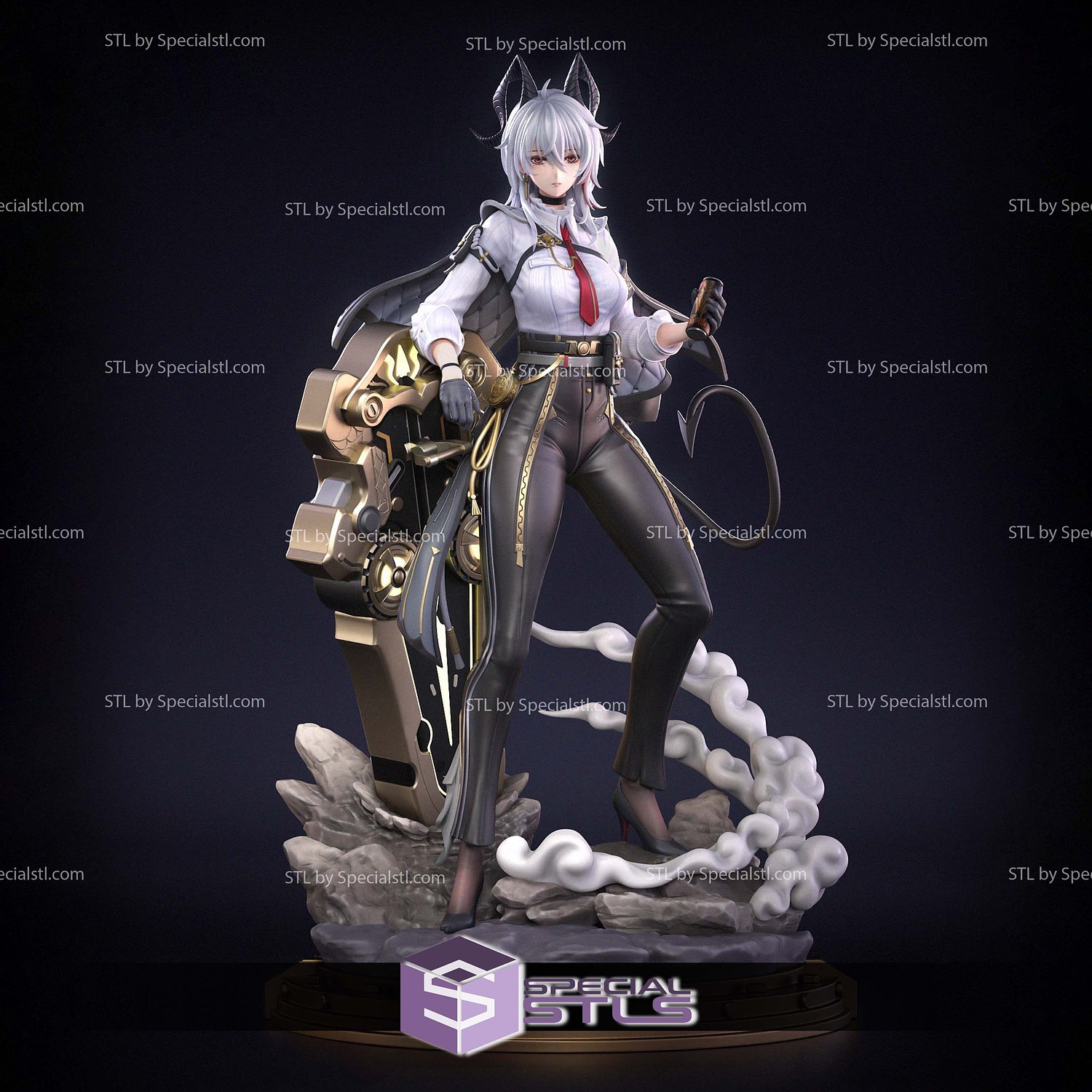 Zani 1st Form Wuthering Waves STL File 3D Model — view 2