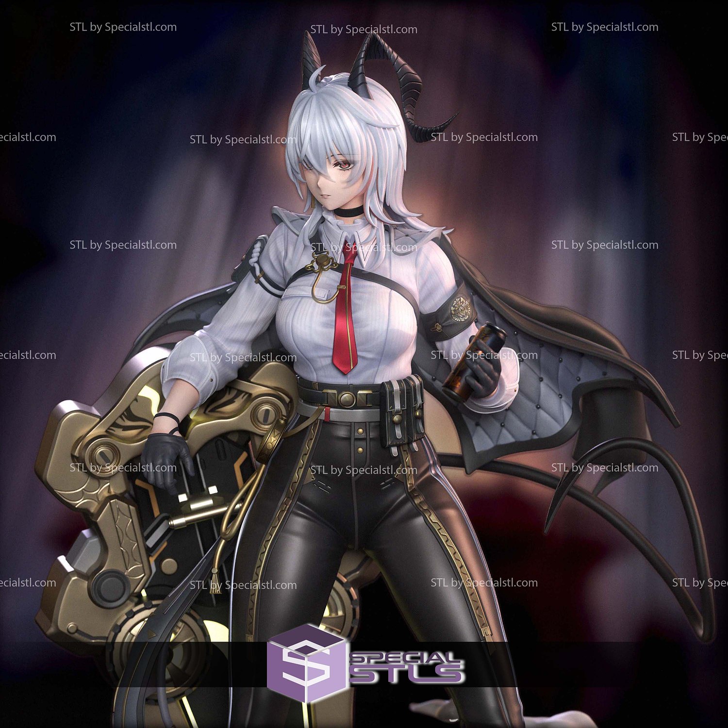 Zani 1st Form Wuthering Waves STL File 3D Model — view 4
