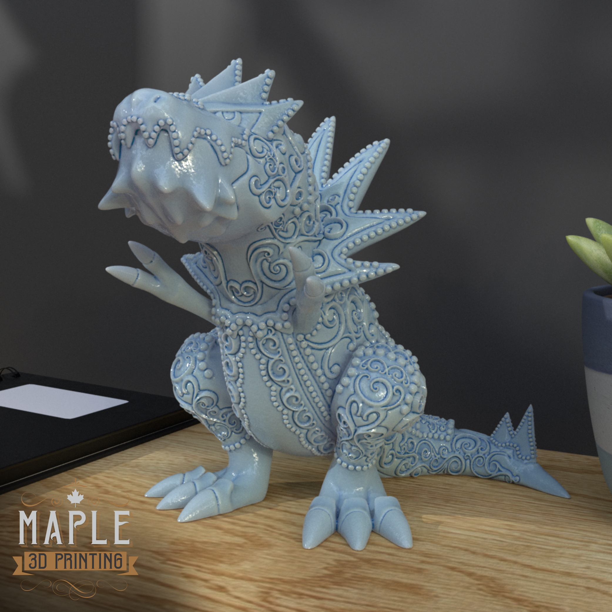 697. Tyrantrum - Basic & Ornamental - Pokemon 3D STL Model