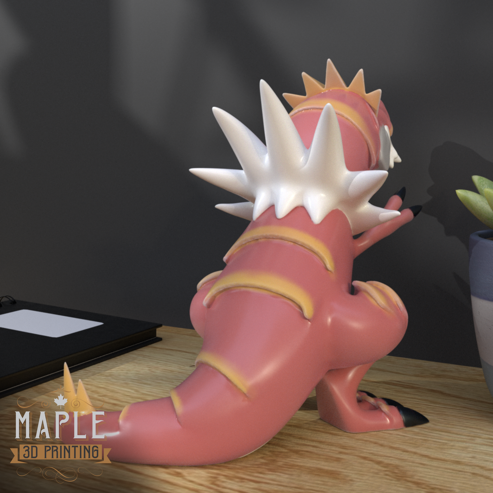 697. Tyrantrum - Basic & Ornamental - Pokemon 3D STL Model — view 5