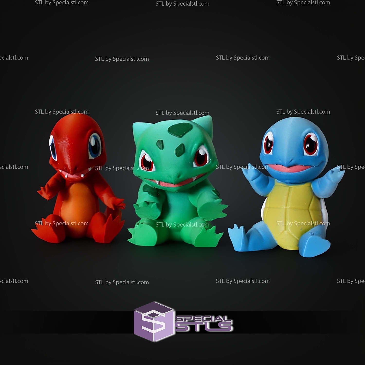 Super Basic STL Pokemon Charmander MultiColor 3D Model — view 7