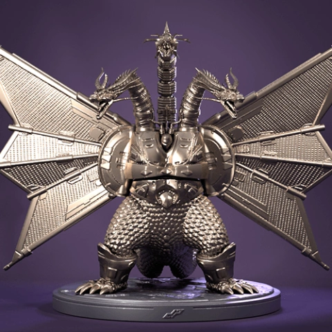 Mecha-King Ghidorah 3D Printer Files | Assembly STL Model
