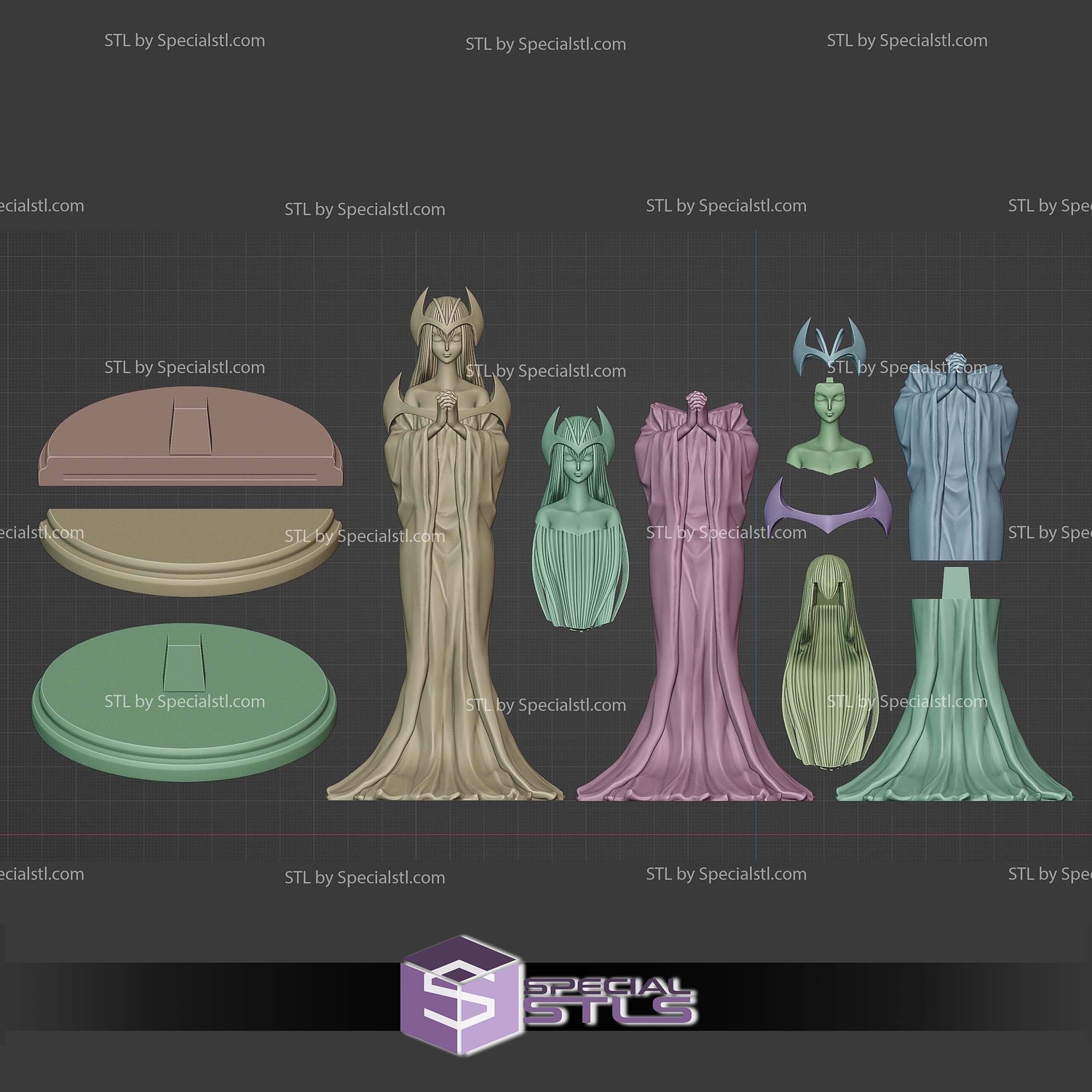 Mystical Elf 160mm STL Files 3D Model — view 6