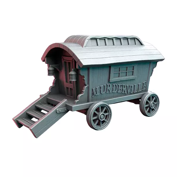 Circus Wagon III - Tabletop RPG Miniature 3D STL Model