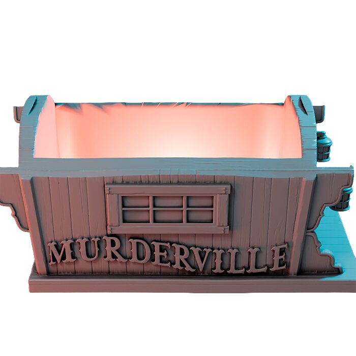 Circus Wagon III - Tabletop RPG Miniature 3D STL Model — view 3