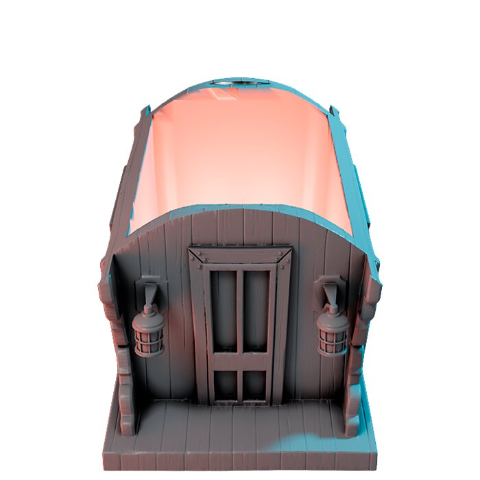 Circus Wagon III - Tabletop RPG Miniature 3D STL Model — view 5