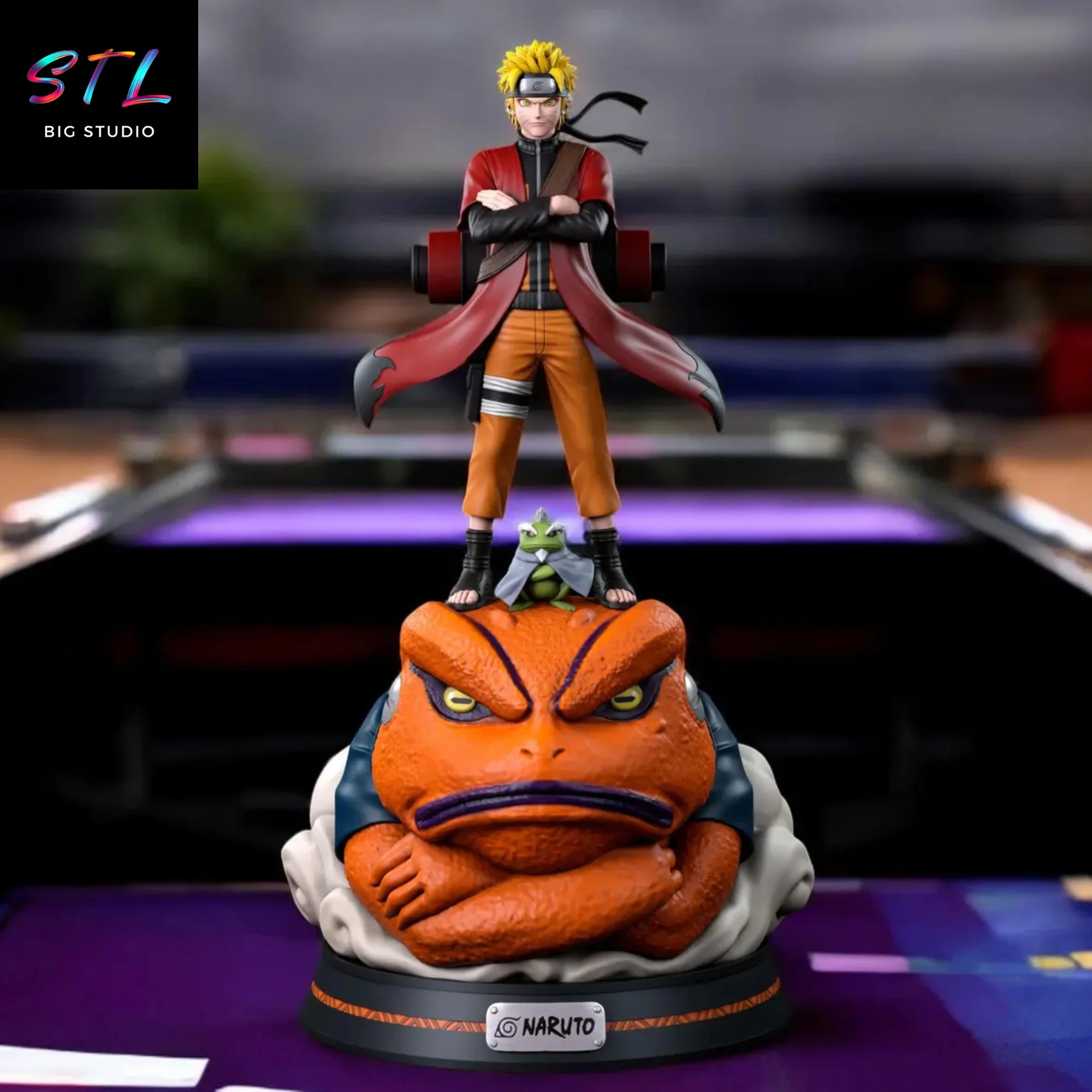 Naruto and Gamakichi STL | Naruto Shippuden | 3D Printable Figure Model