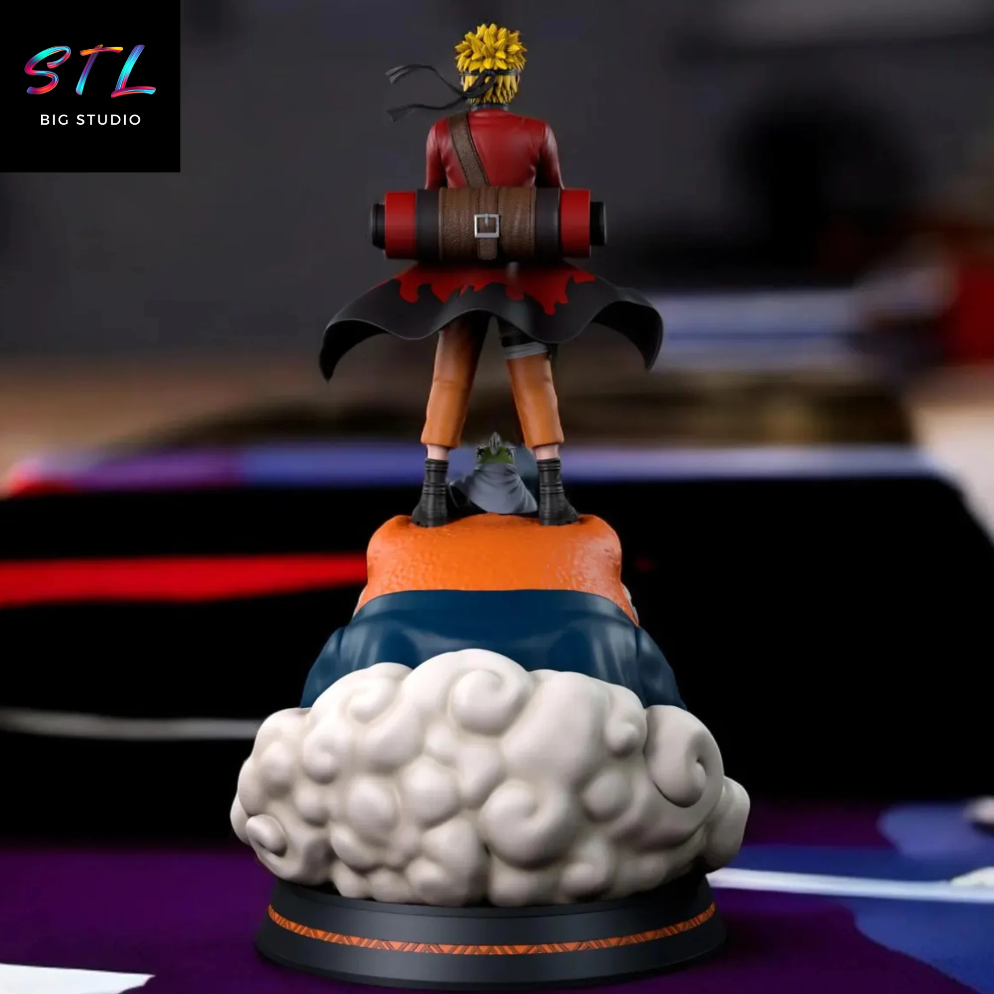 Naruto and Gamakichi STL | Naruto Shippuden | 3D Printable Figure Model — view 4