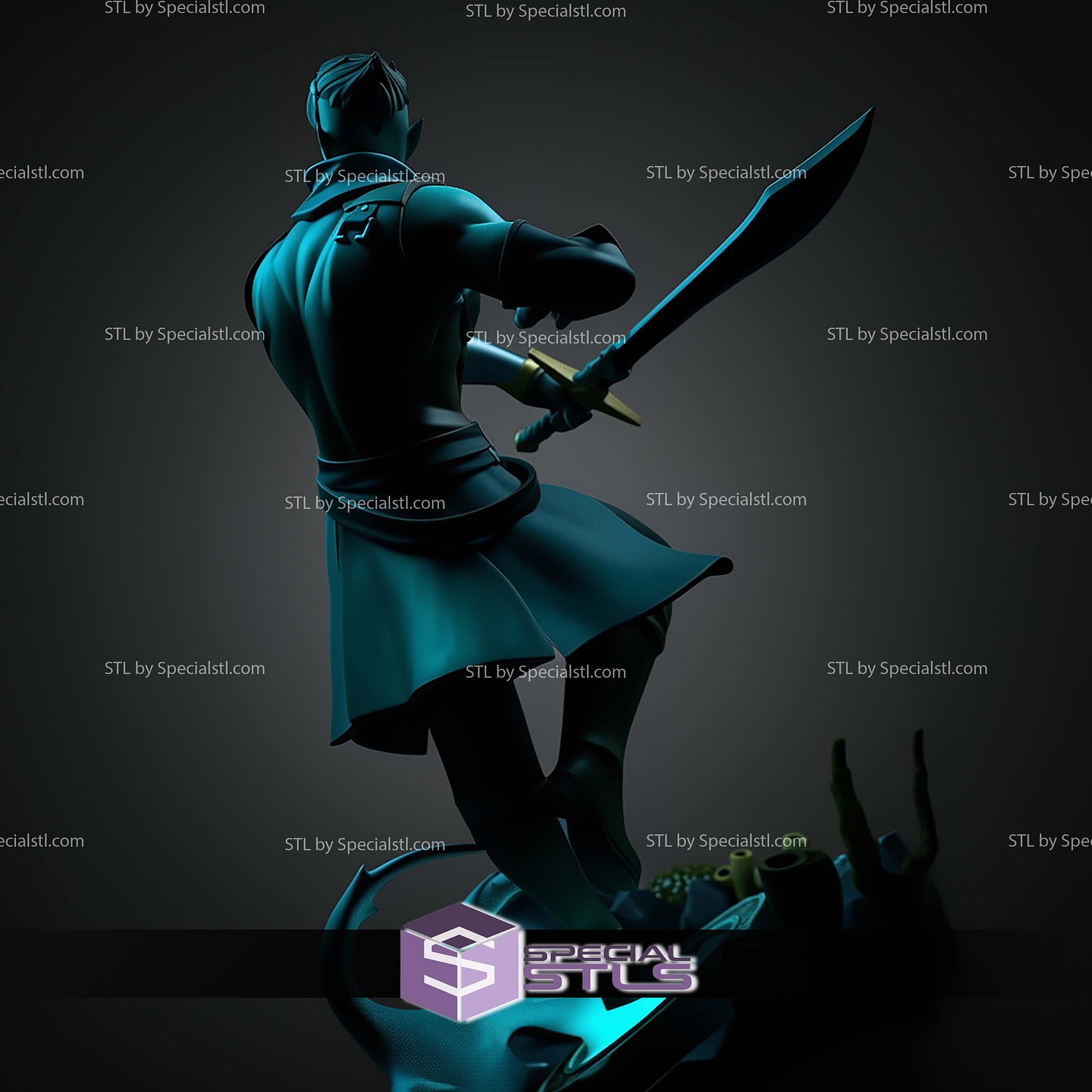Fjord From The Mighty Nein STL Files 3D Model — view 2