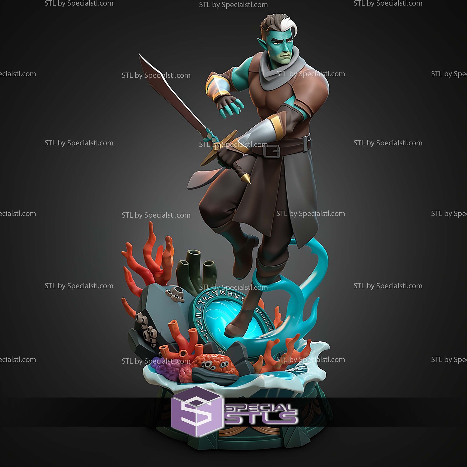 Fjord From The Mighty Nein STL Files 3D Model — view 5