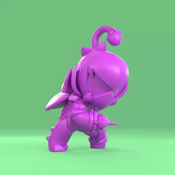 Lily Original - Brawl Stars 3D OBJ Model